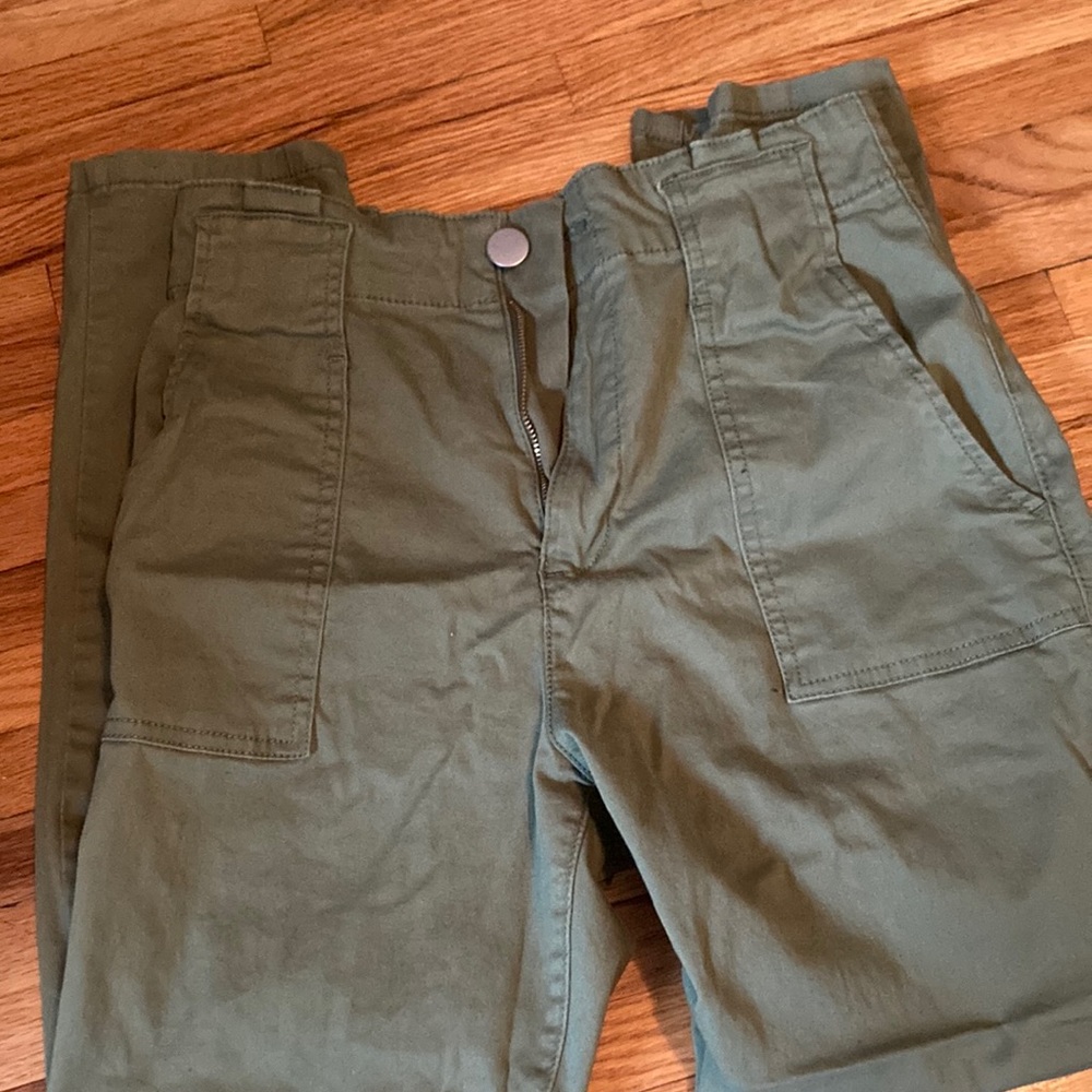 No boundaries high rise skinny green trouser size 9
